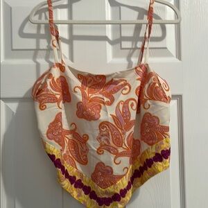 Eloquii Multicolor Paisley Bandana Inspired Top